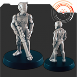 Resin 28mm Miniature - SciFi - Marine Sergeant