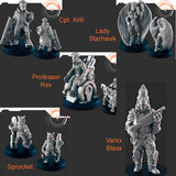 Resin Miniature Pack - Sci-Fi - Theta Crew