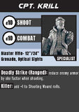 Resin 28mm Miniature - SciFi - Cpt Krill