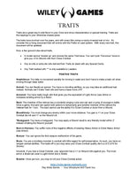 Traits - The Ultimate List - Downloadable .pdf
