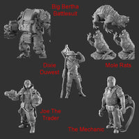 Resin Miniature Pack - Post Apocalypse - The Wanderers