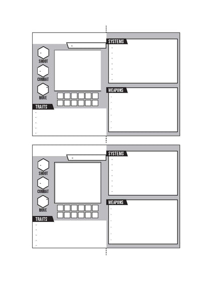 Unit Sheet - Battle Suit Alpha - NEW - Downloadable .pdf