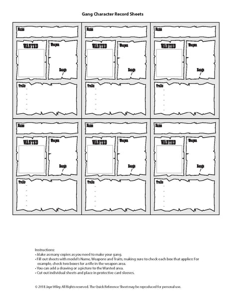 Unit Sheet - Western - NEW - Downloadable.pdf – Wiley Games