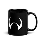 Wiley Games "W" Mug in white on black